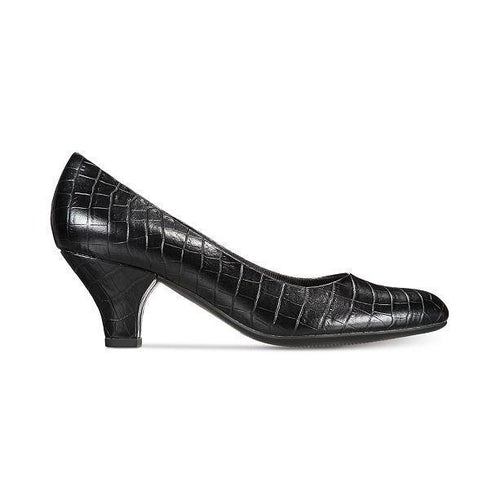 Fabulous Almond Toe Croco Slip On Pumps