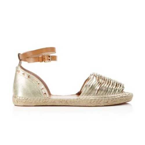 French Connection Women's Usha Gold Sandal-Shoes-French Connection-6-ShoeShock